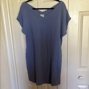 OH MY GAUZE Blue V-Neck Dress S/ M